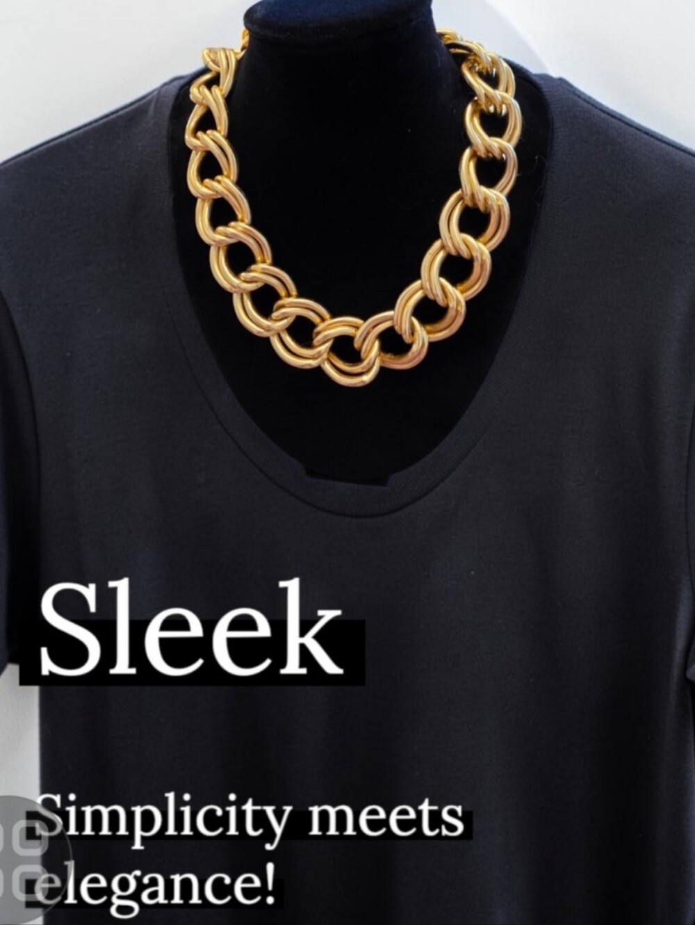 NWOT Women's Double Chain Neckace - Picture 3 of 6